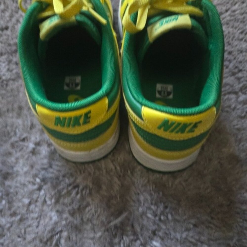 Nike Dunk Reverse Brazil Men 8.5 Yellow And Green Used 022026 - Picture 9 of 9